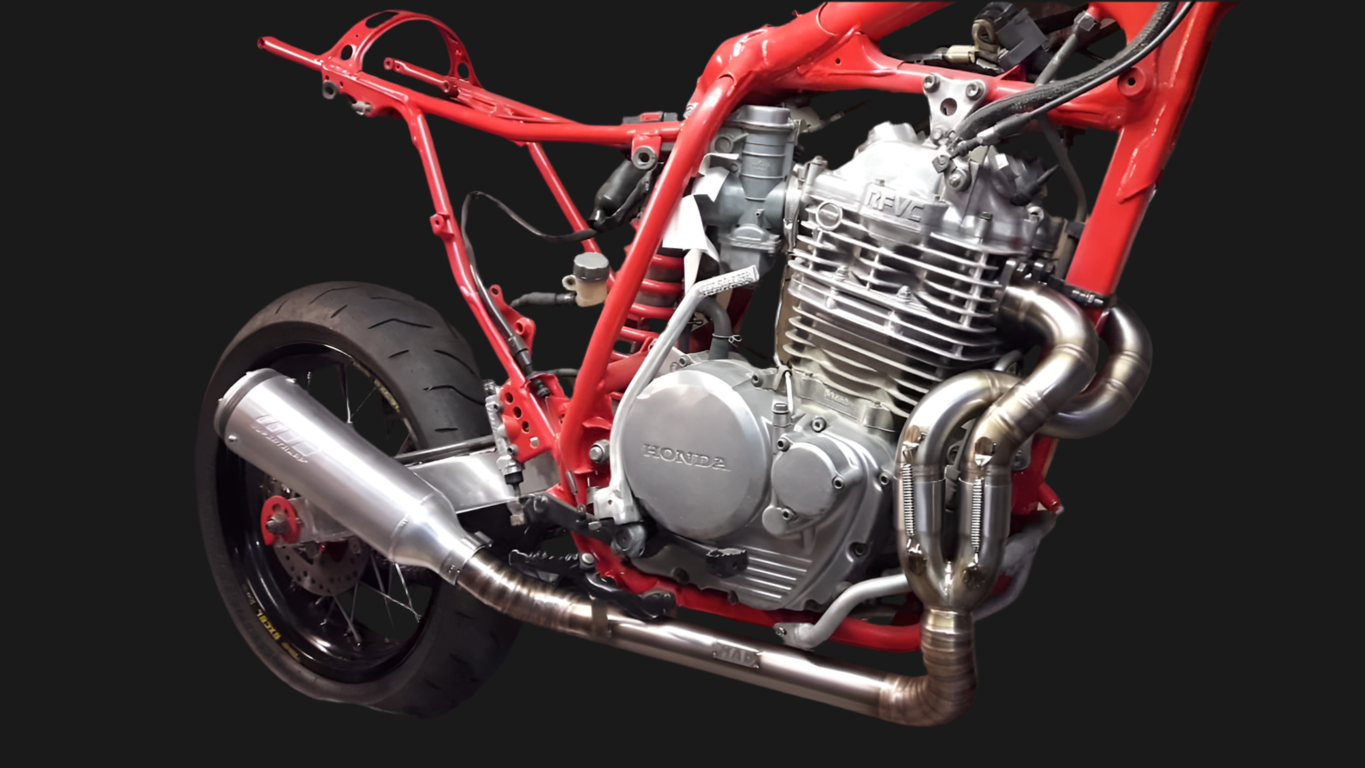 Honda NX / XR / XL Exhaust 'Rollin' Thunder' (ex. VAT) - MAD Exhausts