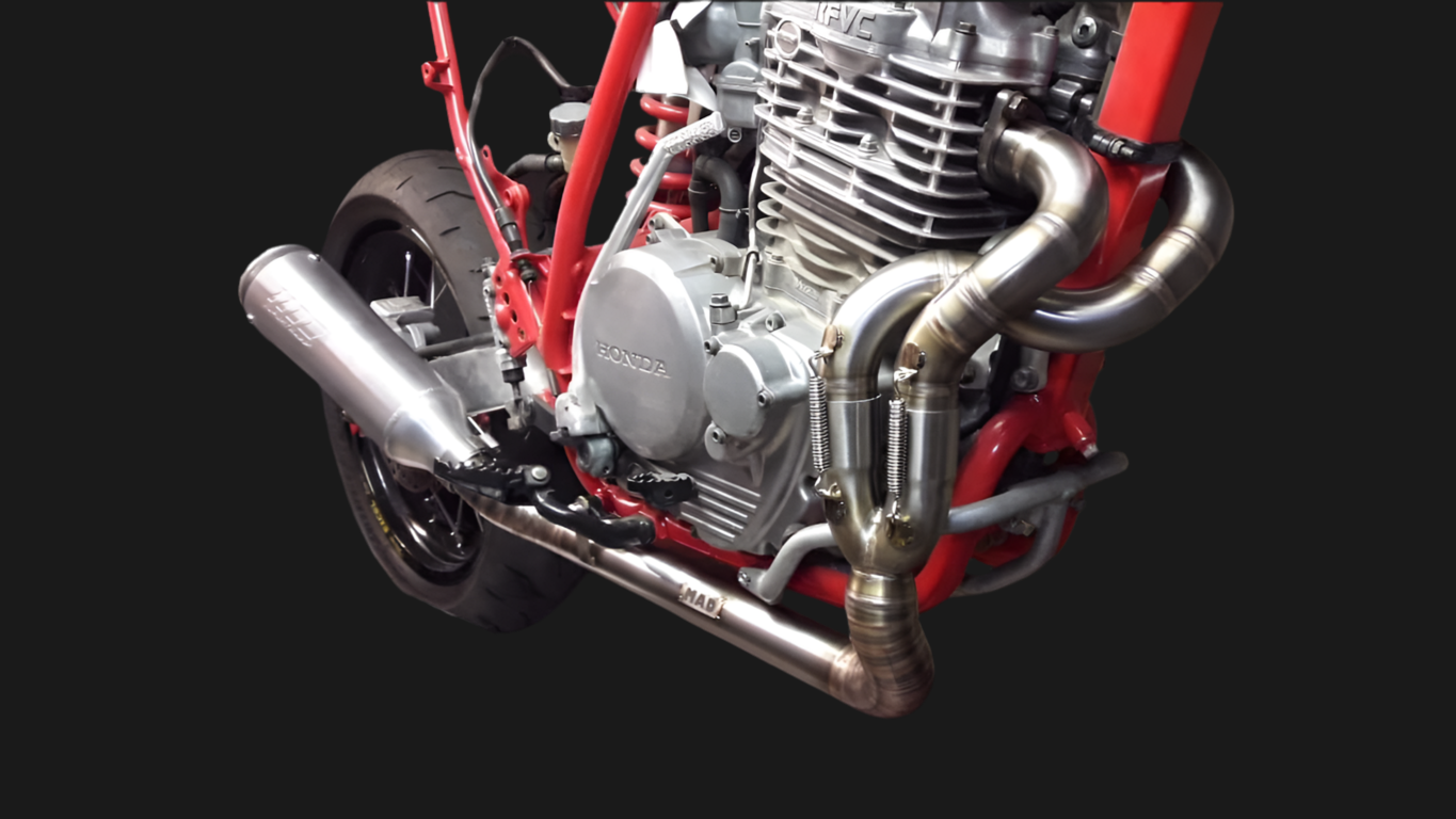 Honda NX / XR / XL Exhaust 'Rollin' Thunder' (ex. VAT) - MAD Exhausts