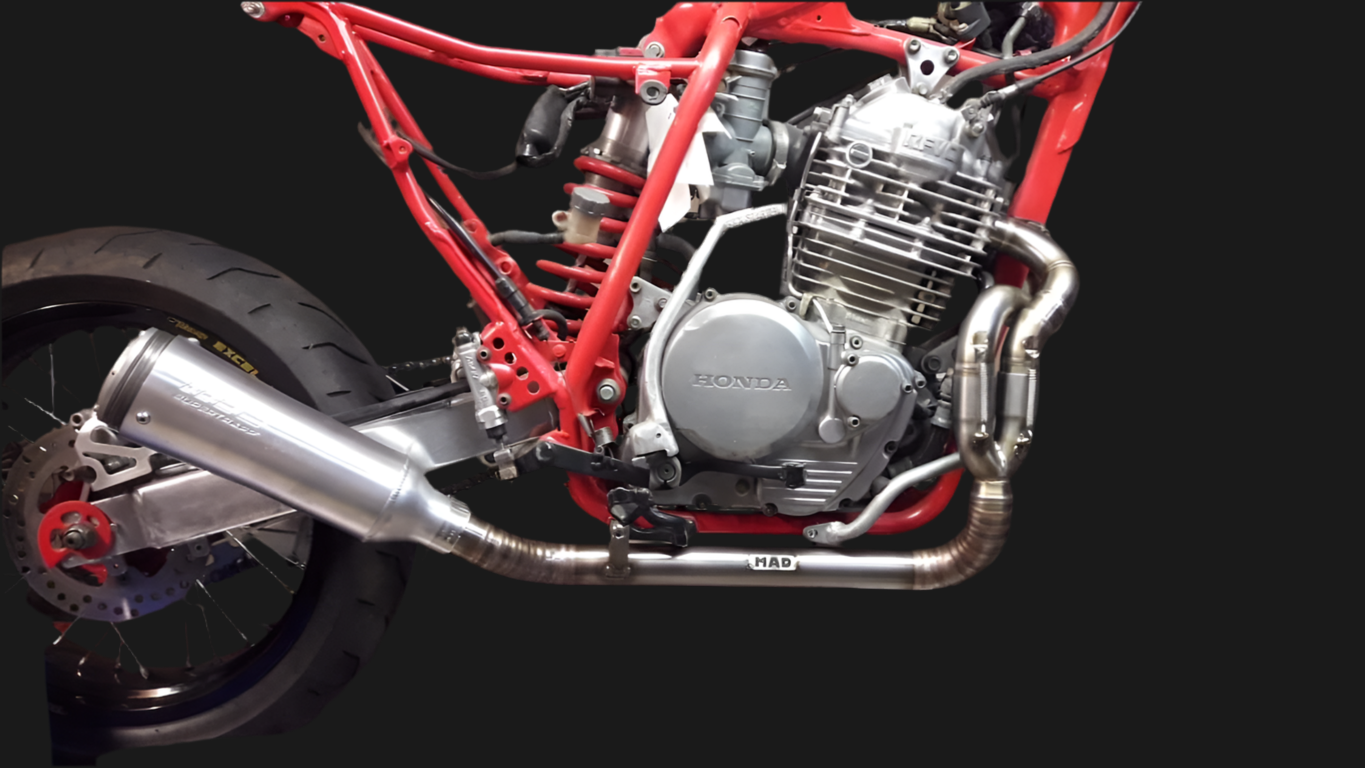 Honda NX / XR / XL Exhaust 'Rollin' Thunder' (ex. VAT) - MAD Exhausts