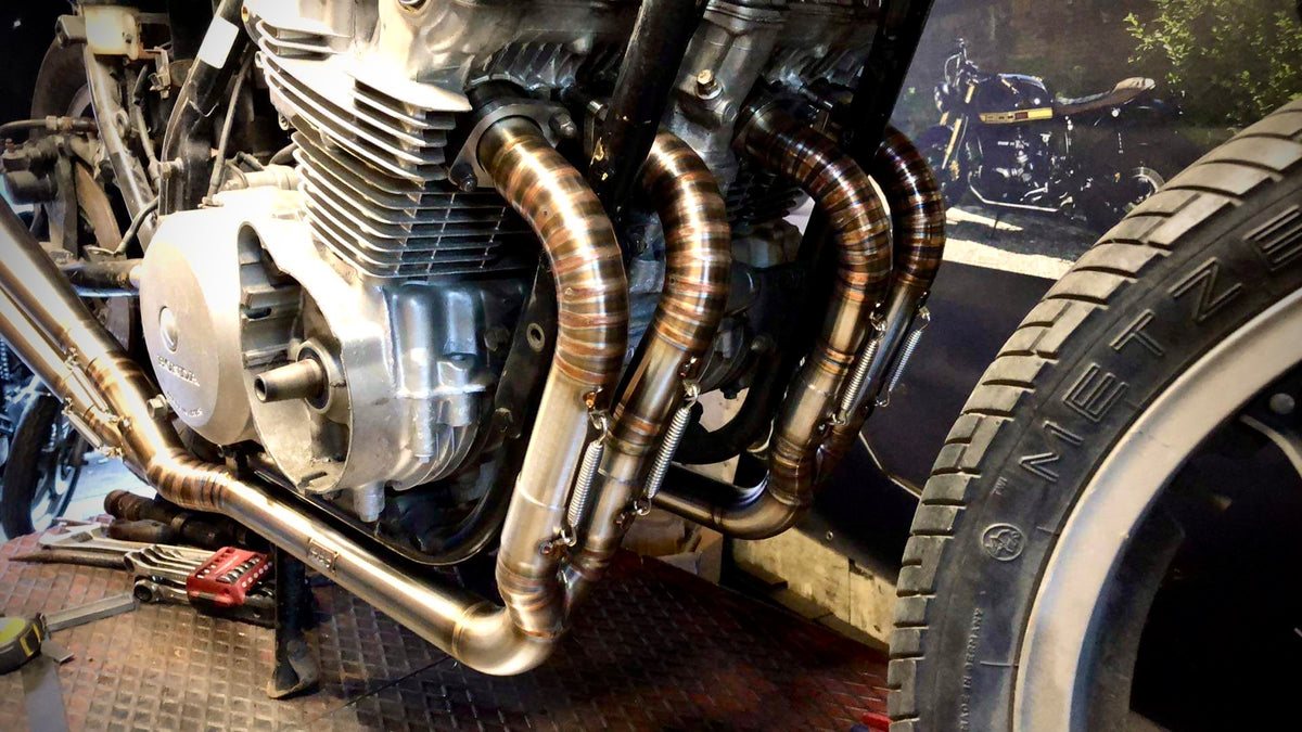 Honda CB750 4-2-4 exhaust “Four times charm” - MAD Exhausts