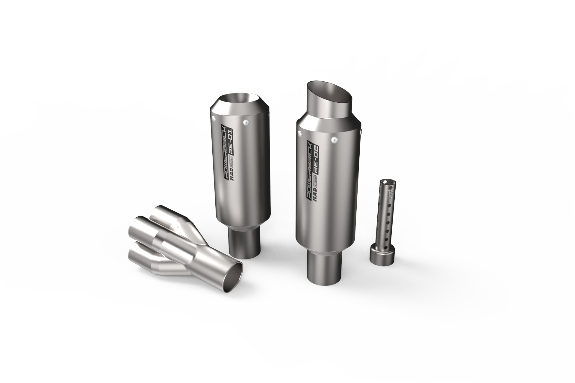 Powerbrick RE-01 High quality muffler - MAD Exhausts