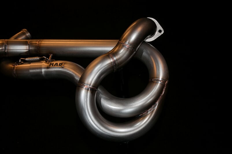 Harley Davidson Sportster Exhaust 'Twisted' (ex. VAT) - MAD Exhausts