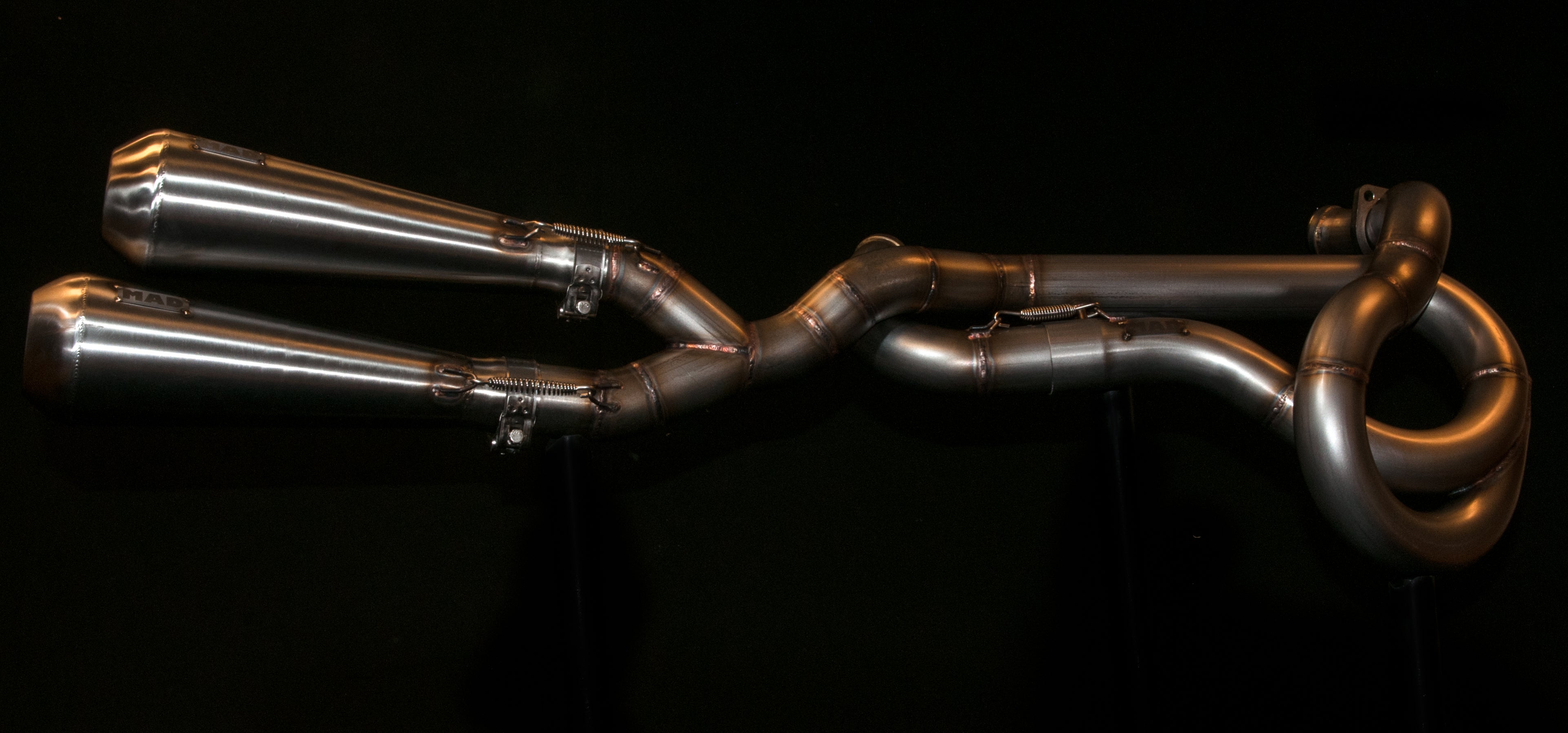 Harley Davidson Sportster Exhaust 'Twisted' (ex. VAT) - MAD Exhausts