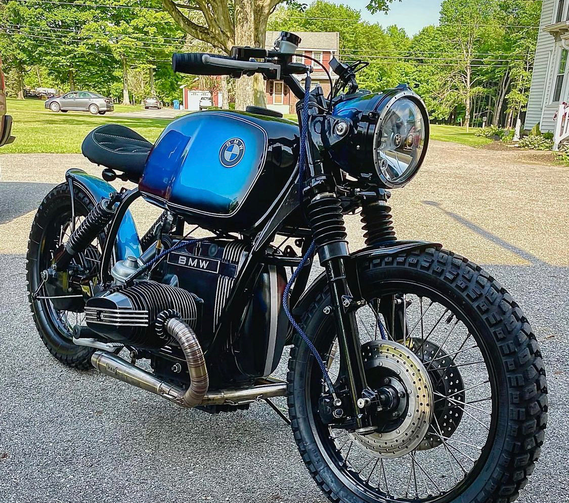 Komplette Auspuffanlage für BMW R 2V Boxer Modell R80 G/S PD -  CafeRacerWebshop.de