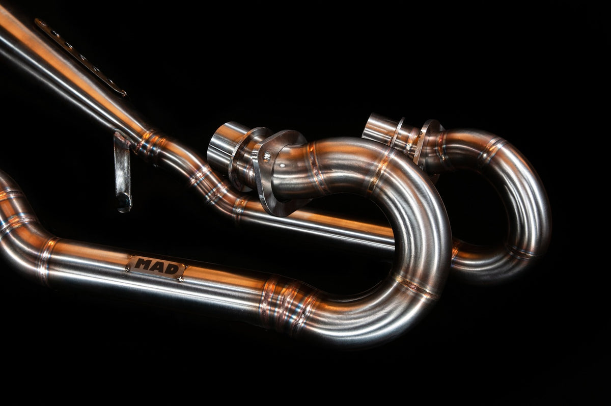Honda CX GL Scrambler 2 in 2 system - MAD Exhausts