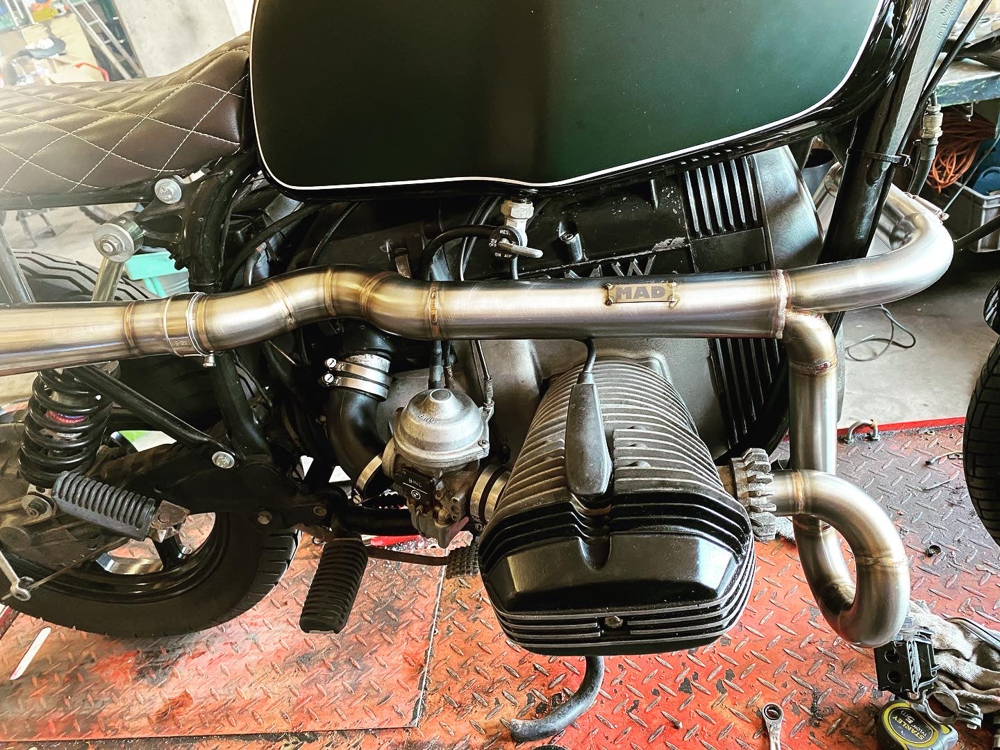 BMW R-series scrambler exhaust (R65, R80, R100) (ex. VAT) - MAD Exhausts