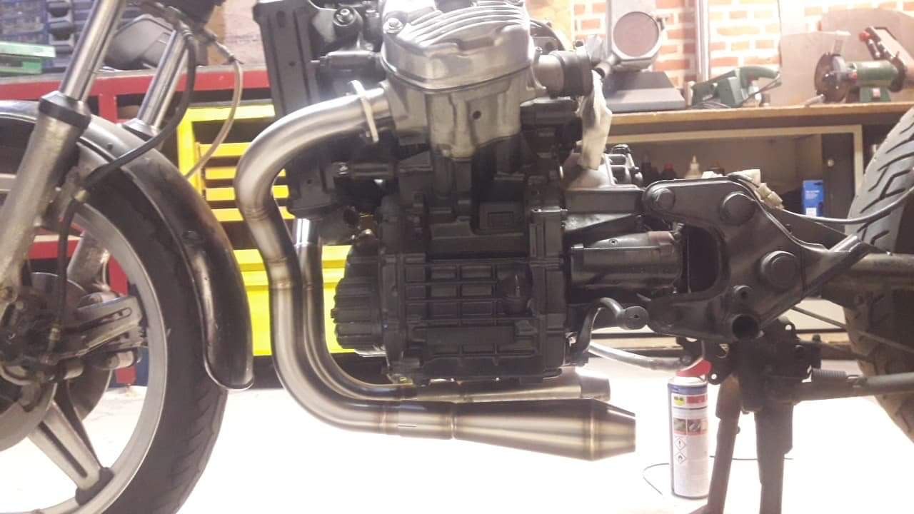 Honda CX GL custom Exhaust 'V for Victory' (ex. VAT) - MAD Exhausts