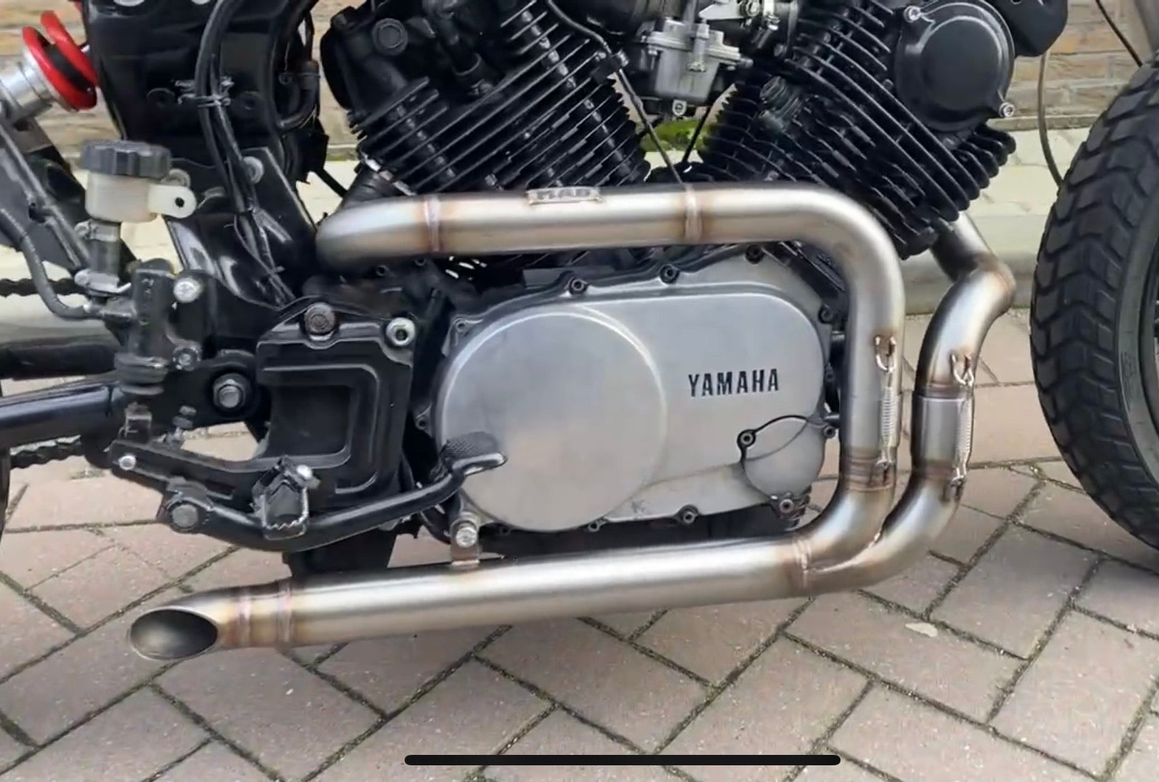 Yamaha XV and TR1 SLASHCUT exhaust (ex. VAT) - MAD Exhausts