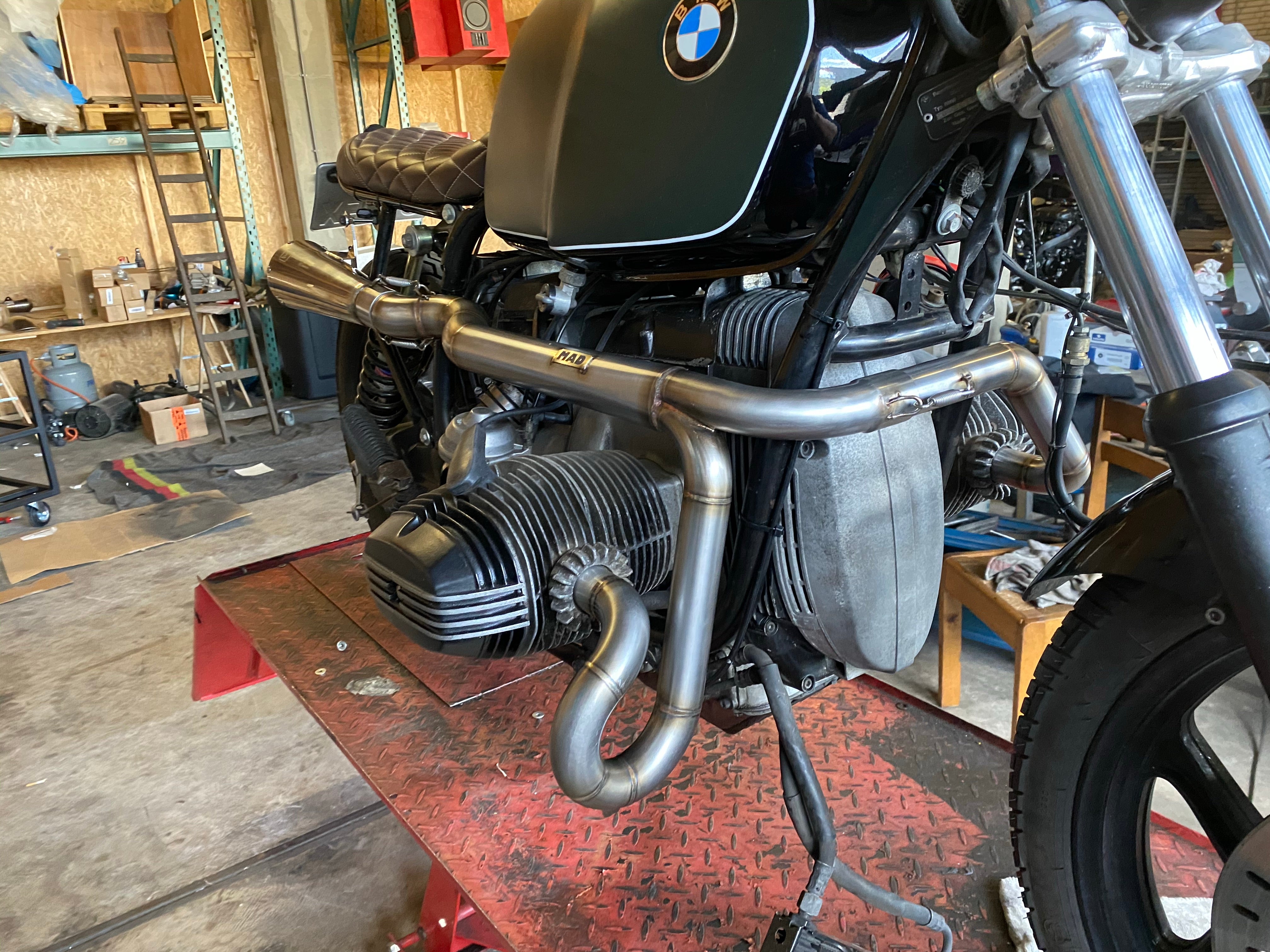 BMW R-series scrambler exhaust (R65, R80, R100) (ex. VAT) - MAD Exhausts