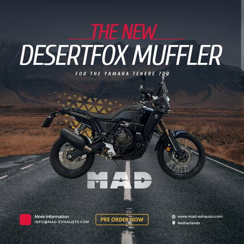 MAD DesertFox Double D YAMAHA TENERE 700 Muffler (ex. VAT) - MAD Exhausts