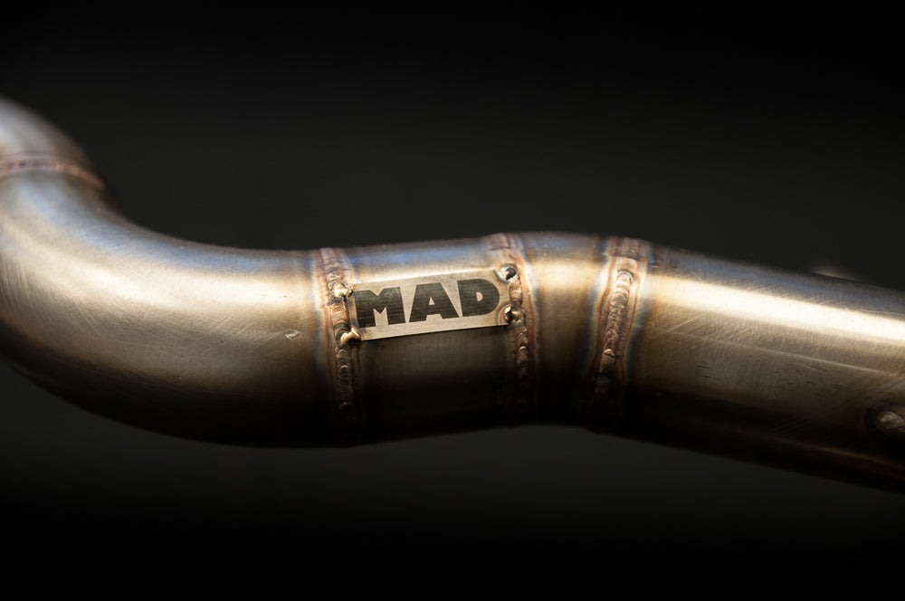 BMW R-series scrambler exhaust (R65, R80, R100)  (ex. VAT) - MAD Exhausts