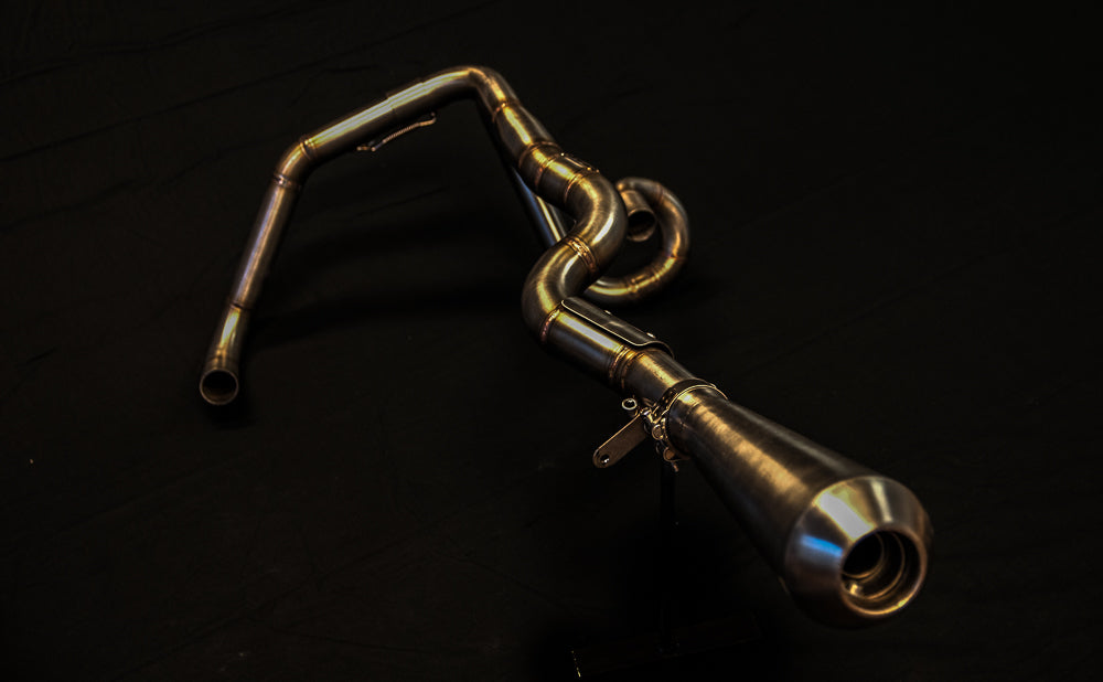 BMW R-series scrambler exhaust (R65, R80, R100)  (ex. VAT) - MAD Exhausts