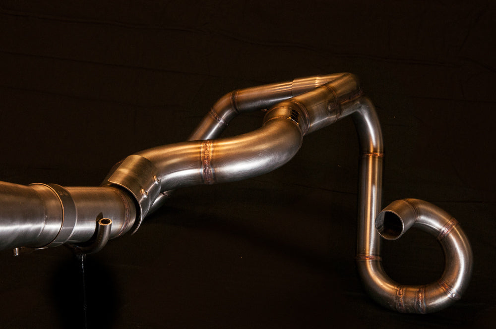 BMW R-series scrambler exhaust (R65, R80, R100)  (ex. VAT) - MAD Exhausts