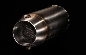 Modern Megaton Stainless steel handmade muffler  (ex. VAT) - MAD Exhausts