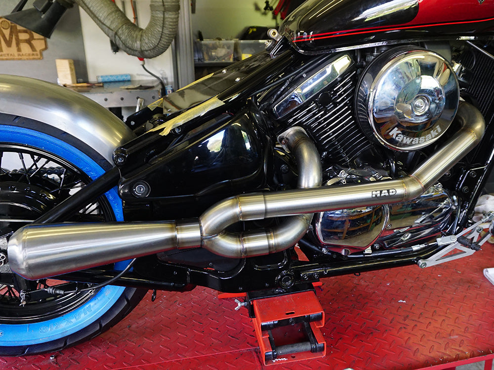 Straight Bolt Exhaust for Kawasaki Vulcan - MAD Exhausts