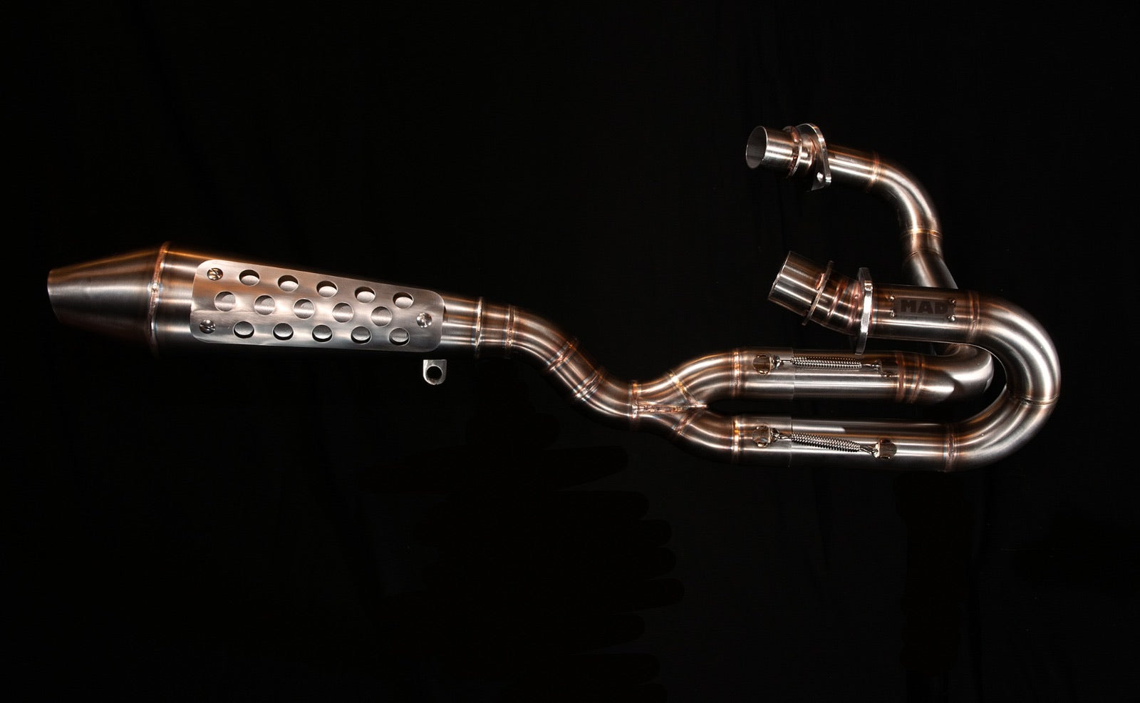 Honda CX GL Scrambler 2 in 1 system - MAD Exhausts