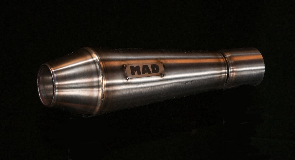 Small cone muffler - MAD Exhausts