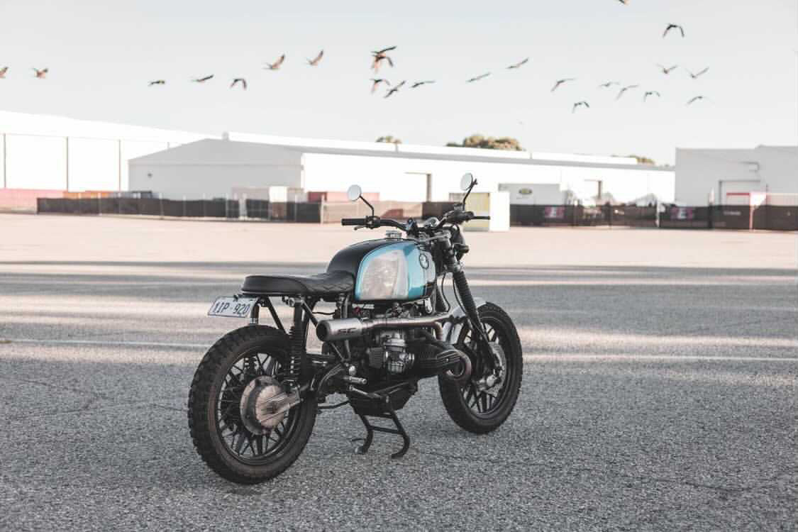 BMW R-series scrambler exhaust (R65, R80, R100)  (ex. VAT) - MAD Exhausts