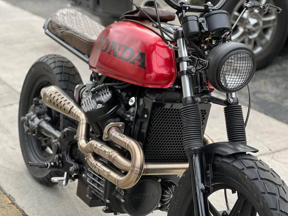 Honda CX GL Scrambler 2 in 1 Exhaust - MAD Exhausts