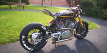 Load image into Gallery viewer, Yamaha XV virago TR1 caferacer exhaust with slash cut muffler (ex. VAT) - MAD Exhausts