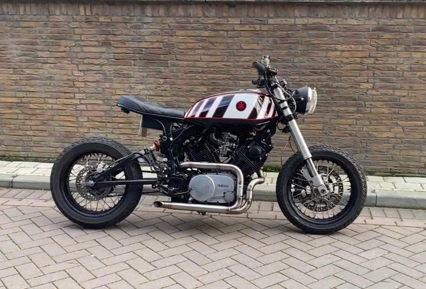 Yamaha XV and TR1 SLASHCUT exhaust (ex. VAT) - MAD Exhausts