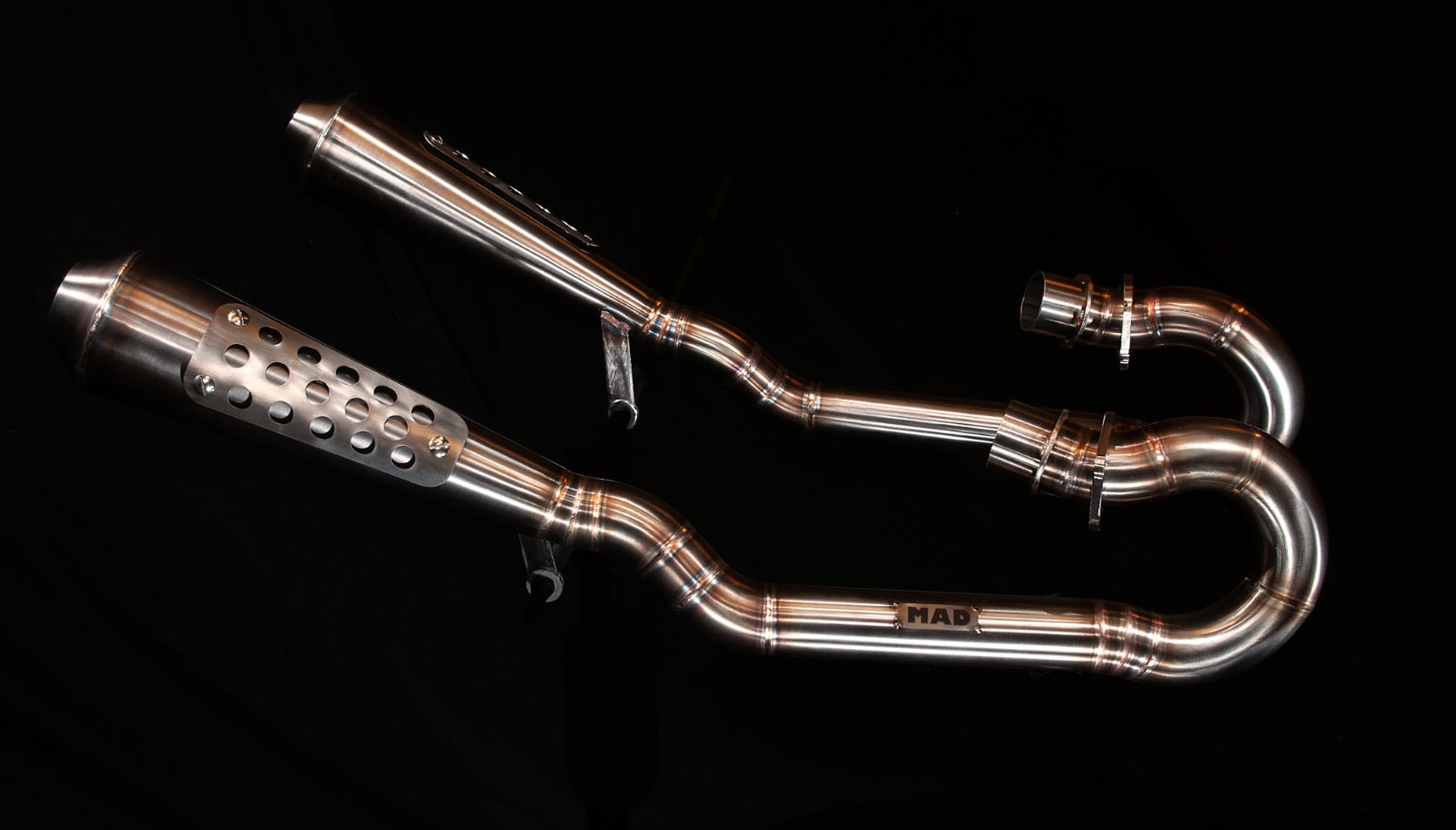 Honda CX GL Scrambler 2 in 2 system - MAD Exhausts