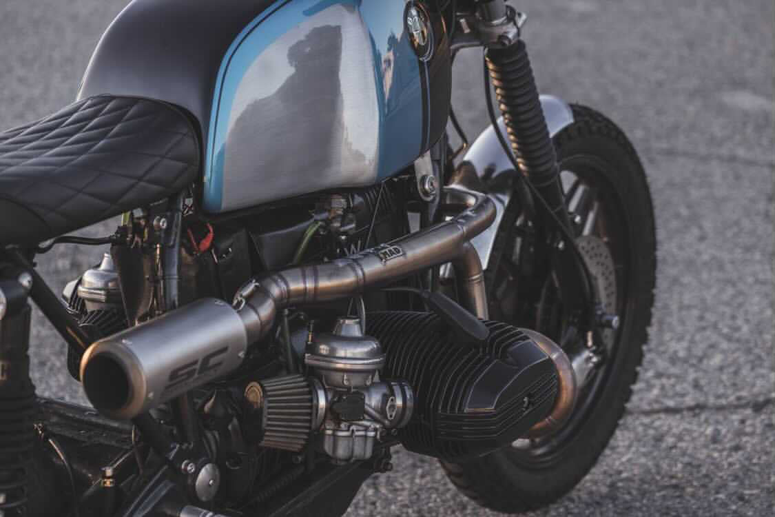 BMW R-series scrambler exhaust (R65, R80, R100)  (ex. VAT) - MAD Exhausts
